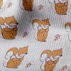 秋天愜意松鼠毛巾布(幅寬160公分)