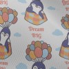 熱氣球企鵝雪紡布(幅寬150公分)