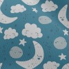 白雲星星和月亮雪紡布(幅寬150公分)