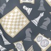 優雅棋盤西洋棋羅馬布(幅寬160公分)