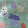 兔子公雞家帆布(幅寬150公分)