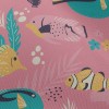 多彩的熱帶魚小丑魚雪紡布(幅寬150公分)