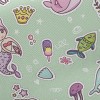 俏麗美人魚公主斜紋布(幅寬150公分)