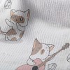 貓咪自彈自唱毛巾布(幅寬160公分)