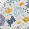 快樂搖擺貓咪斜紋布(幅寬150公分)