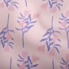 粉色花朵紫葉花束雙斜布(幅寬150公分)