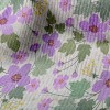 紫花和綠葉毛巾布(幅寬160公分)