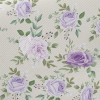 優雅的紫玫瑰斜紋布(幅寬150公分)