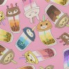 動物造型珍奶厚棉布(幅寬150公分)