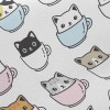 咖啡杯貓斜紋布(幅寬150公分)