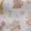 生日禮物兔子熊刷毛布(幅寬150公分)
