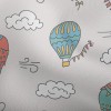 熱氣球和雲雙斜布(幅寬150公分)