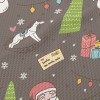 聖誕木馬禮物泡泡布(幅寬160公分)