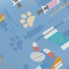 動物醫藥箱針筒厚棉布(幅寬150公分)