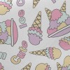 三色鮮豔冰淇淋斜紋布(幅寬150公分)