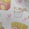 美味薯條貓咪雪紡布(幅寬150公分)