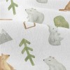 白熊狐狸白兔仿棉布(幅寬150公分)