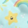 開朗太陽星星雲水晶絨(幅寬160公分)