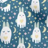 夜晚睡眠兔子水晶絨(幅寬160公分)