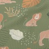 叢林生活慵懶獅子泡泡布(幅寬160公分)