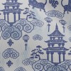 中國傳統建築物與牛雪紡布(幅寬150公分)