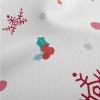 聖誕莓果小雪花鳥眼布(幅寬160公分)