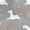 奔馳的獨角獸仿毛衣布(幅寬150公分)