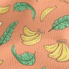 香蕉與葉子仿毛衣布(幅寬150公分)