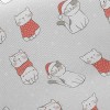 暖冬聖誕小貓斜紋布(幅寬150公分)
