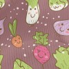 逗趣表情大白菜仿毛衣布(幅寬150公分)