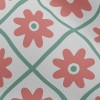 格中花朵雪紡布(幅寬150公分)