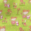 小女孩和兔子仿毛衣布(幅寬150公分)