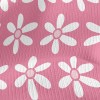 粉色氣質小花仿毛衣布(幅寬150公分)