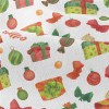 紅色綠色糖果禮物仿棉布(幅寬150公分)