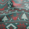 聖誕節配色針織鳥眼布(幅寬160公分)