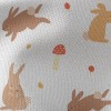 野生兔子與香菇帆布(幅寬150公分)