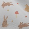 野生兔子與香菇雪紡布(幅寬150公分)