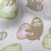 樹懶愛吃甜甜圈毛巾布(幅寬160公分)