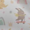 滑板兜風兔子雪紡布(幅寬150公分)
