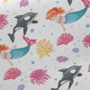 殺人鯨與美人魚斜紋布(幅寬150公分)