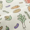 多彩鮮豔蔬菜麻布(幅寬150公分)