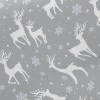 雪中奔跑馴鹿斜紋布(幅寬150公分)