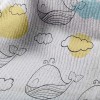 雲朵與鯨魚毛巾布(幅寬160公分)