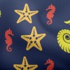 美麗的海星貝殼雙斜布(幅寬150公分)