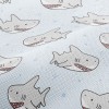 鯊魚寶寶麻布(幅寬150公分)