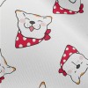 致命笑臉狗狗雪紡布(幅寬150公分)