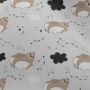 星星與瞌睡樹懶雪紡布(幅寬150公分)