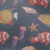 小丑魚寄居蟹水母雪紡布(幅寬150公分)