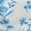 優雅藍色花朵羅馬布(幅寬160公分)