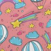 卡通塗鴉熱氣球泡泡布(幅寬160公分)
